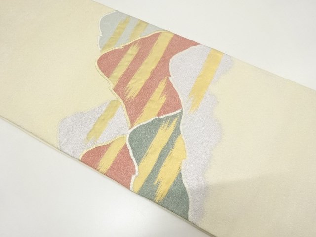 JAPANESE KIMONO / FUKURO OBI / WOVEN MIST & MOUNTAIN SCENERY 